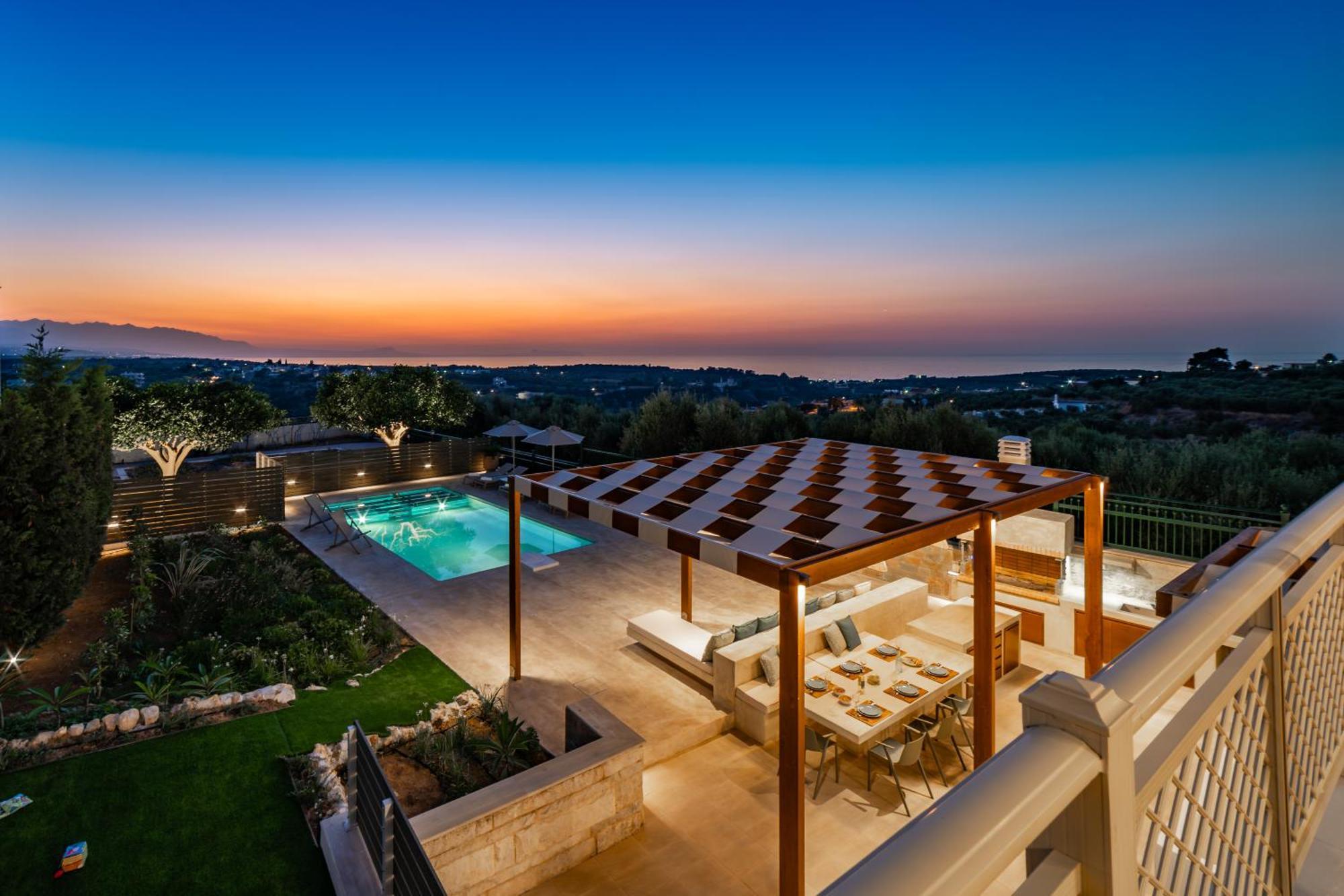 Estella Villa With Pool, Children Area, Bbq & Magnificent Views! Asterion Ngoại thất bức ảnh